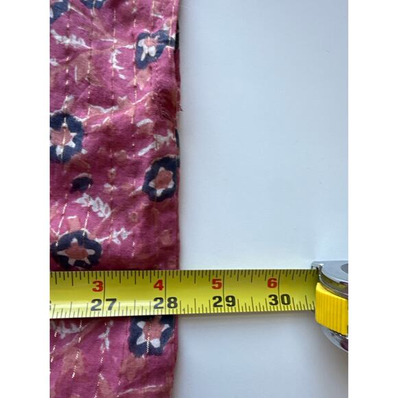 Emerson Fry Francina Caftan Rose Lurex One Size Vacation Resort Wear Boho - Picture 6 of 10